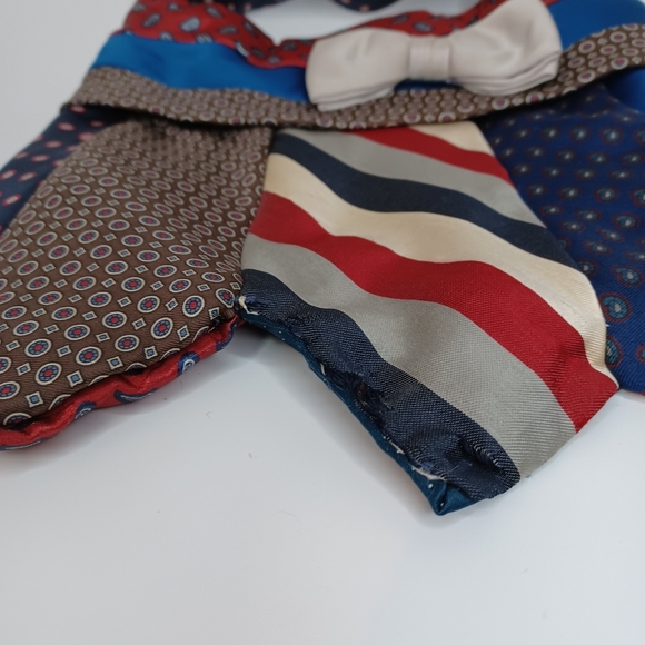 Handmade Vintage Silk Tie Purse Unique Craft Made Hand Bag OS Unisex - Picture 2 of 11